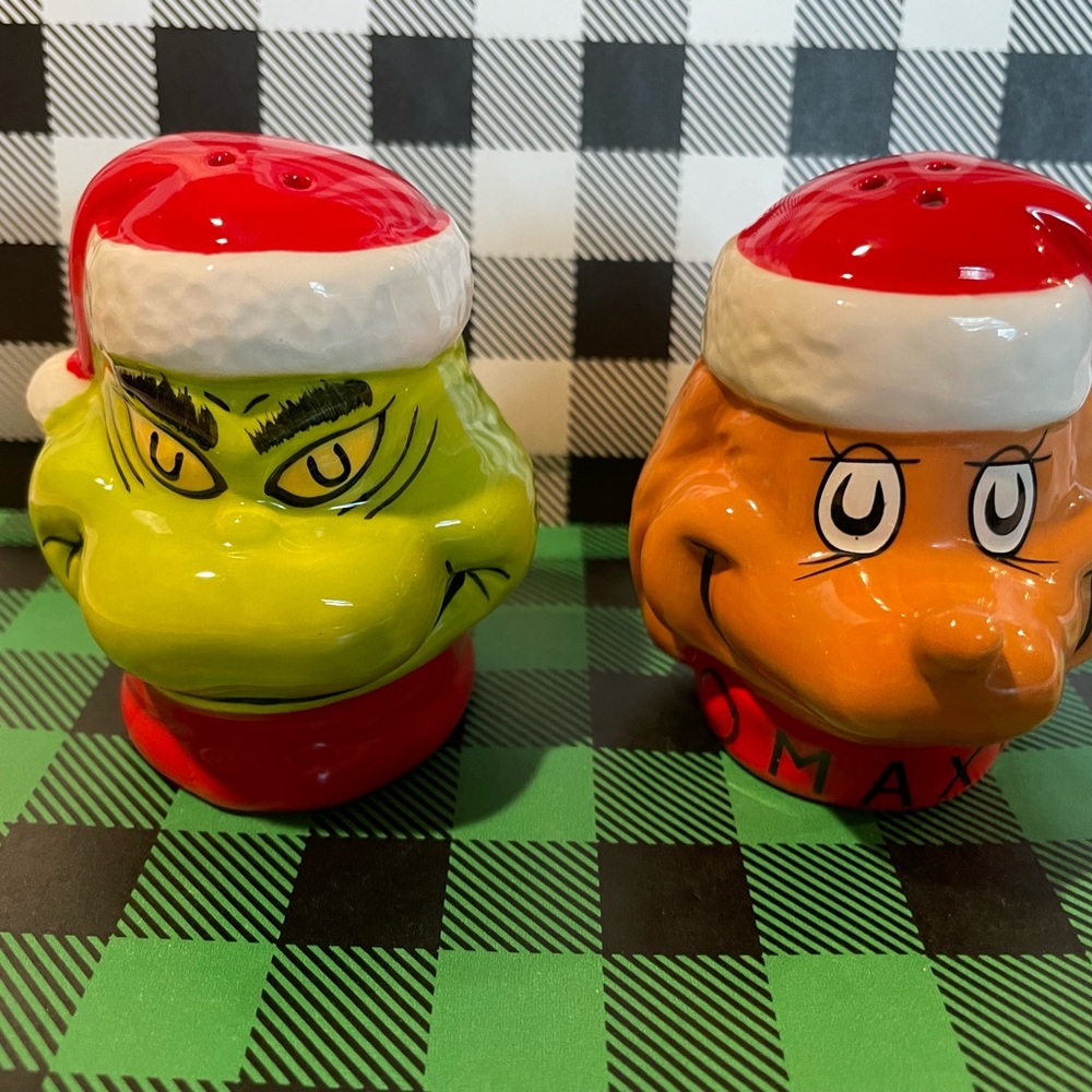 Grinch & Max Salt & Pepper Shakers